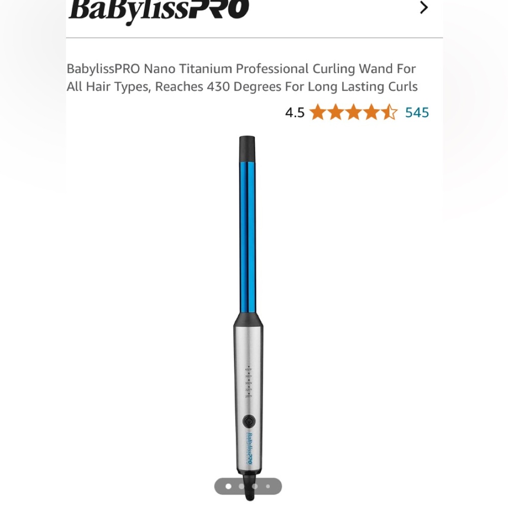 BaBylissPRO .75 Inch Curling Wand